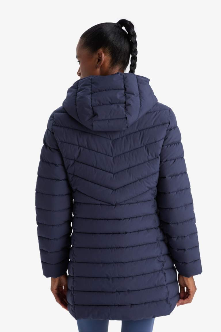 DeFactoFit Su İtici Regular Fit Kapüşonlu Şişme Parka Mont