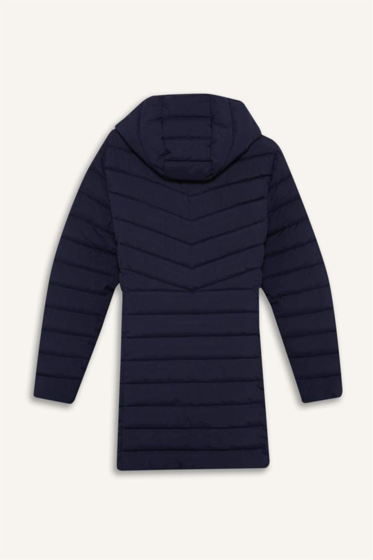 DeFactoFit Su İtici Regular Fit Kapüşonlu Şişme Parka Mont