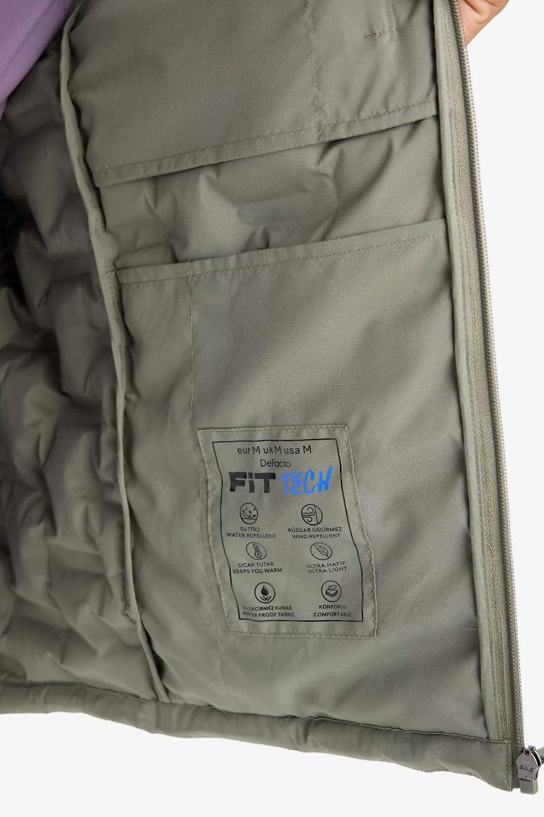 DeFactoFit Regular Fit Zippered Waterproof Puffer Jacket