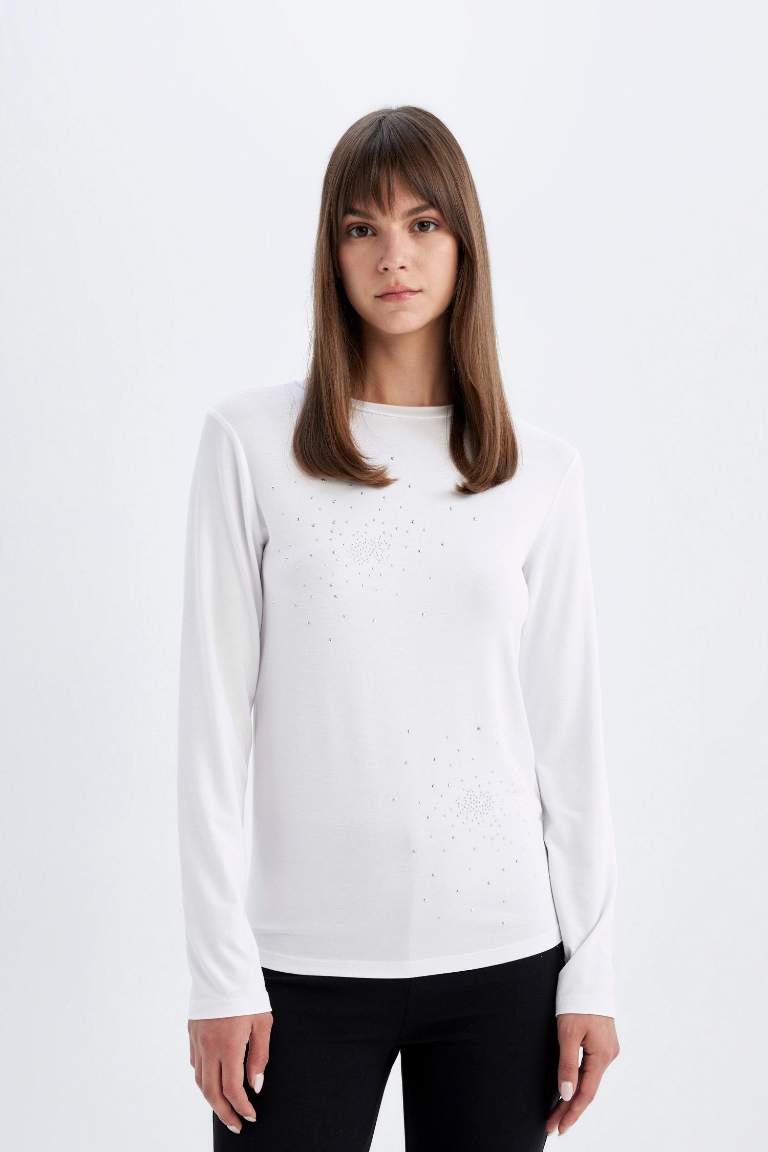 Half Turtleneck Long Sleeve T-Shirt Tunic