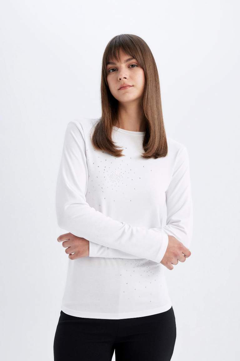 Half Turtleneck Long Sleeve T-Shirt Tunic