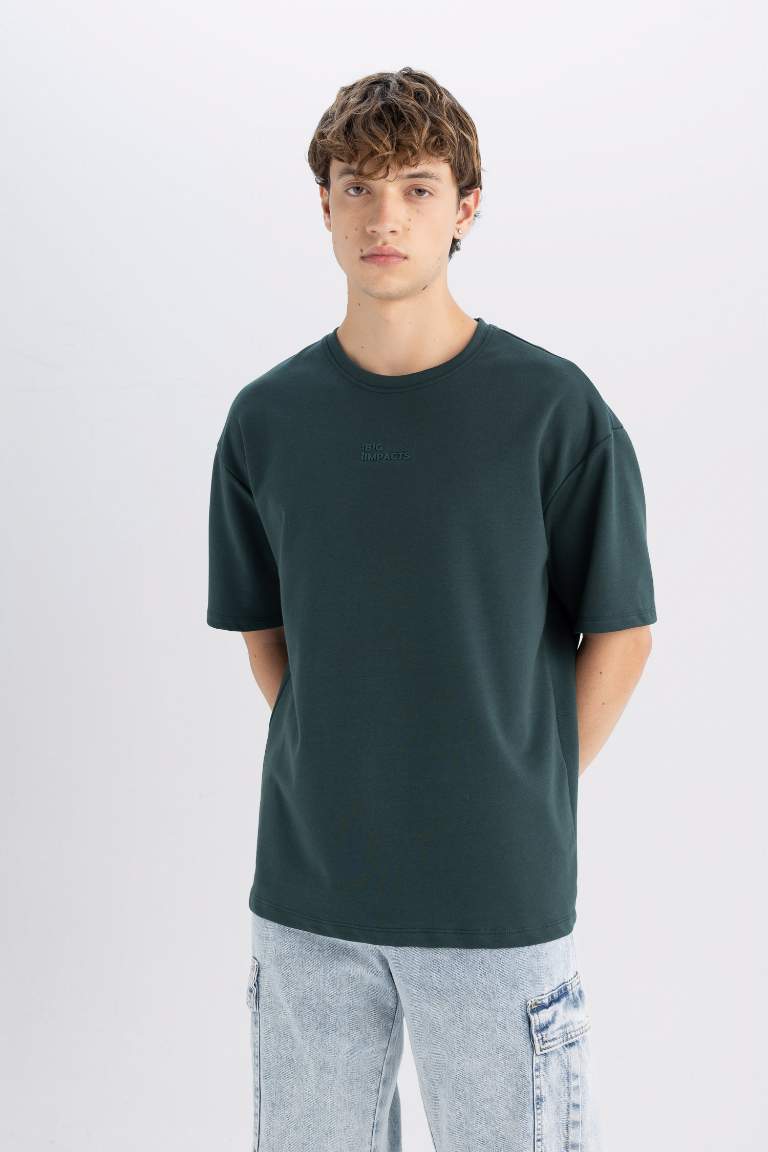 Comfort Regular Fit Crew Neck Heavy Fabric T-Shirt