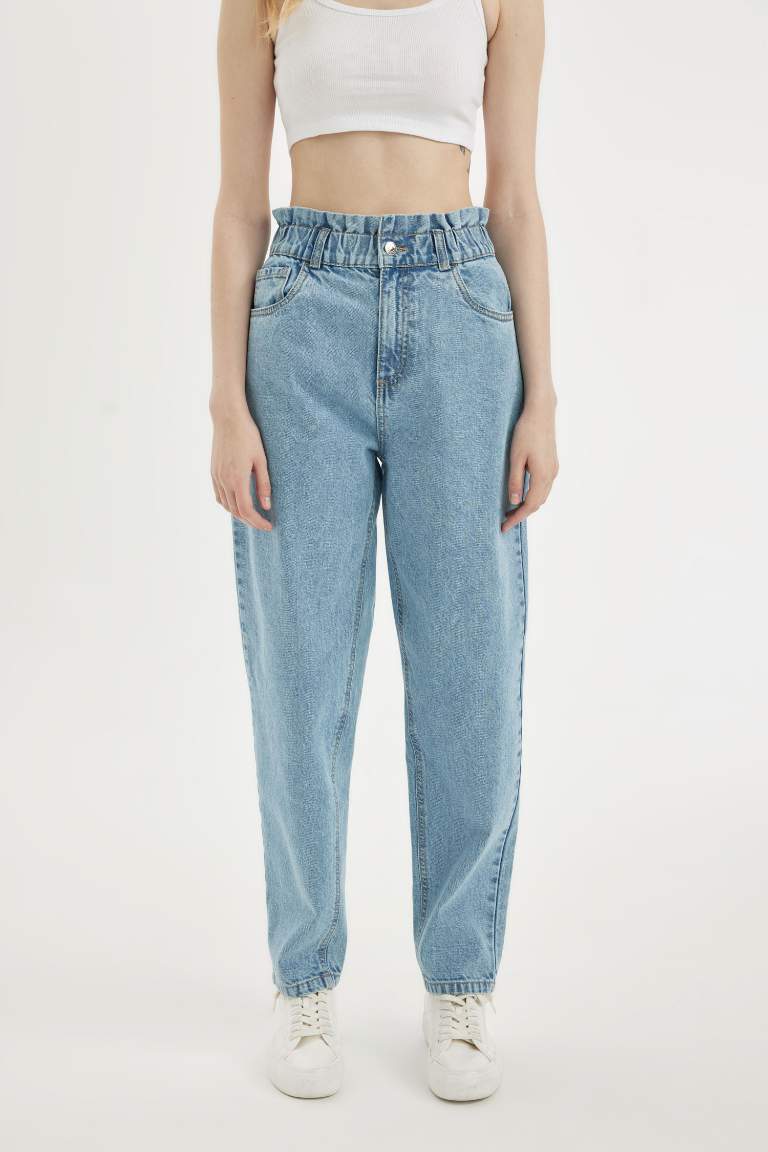 Paperbag Fit Jean Trousers