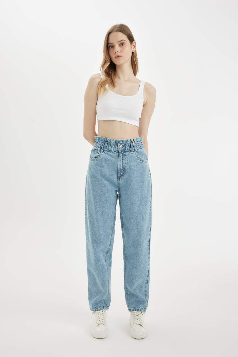 Paperbag Fit Jean Trousers