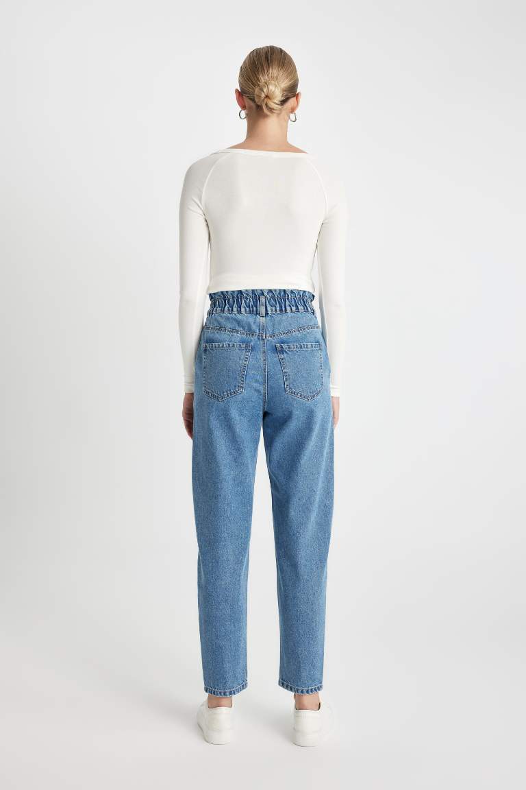 Paperbag Fit Jean Trousers