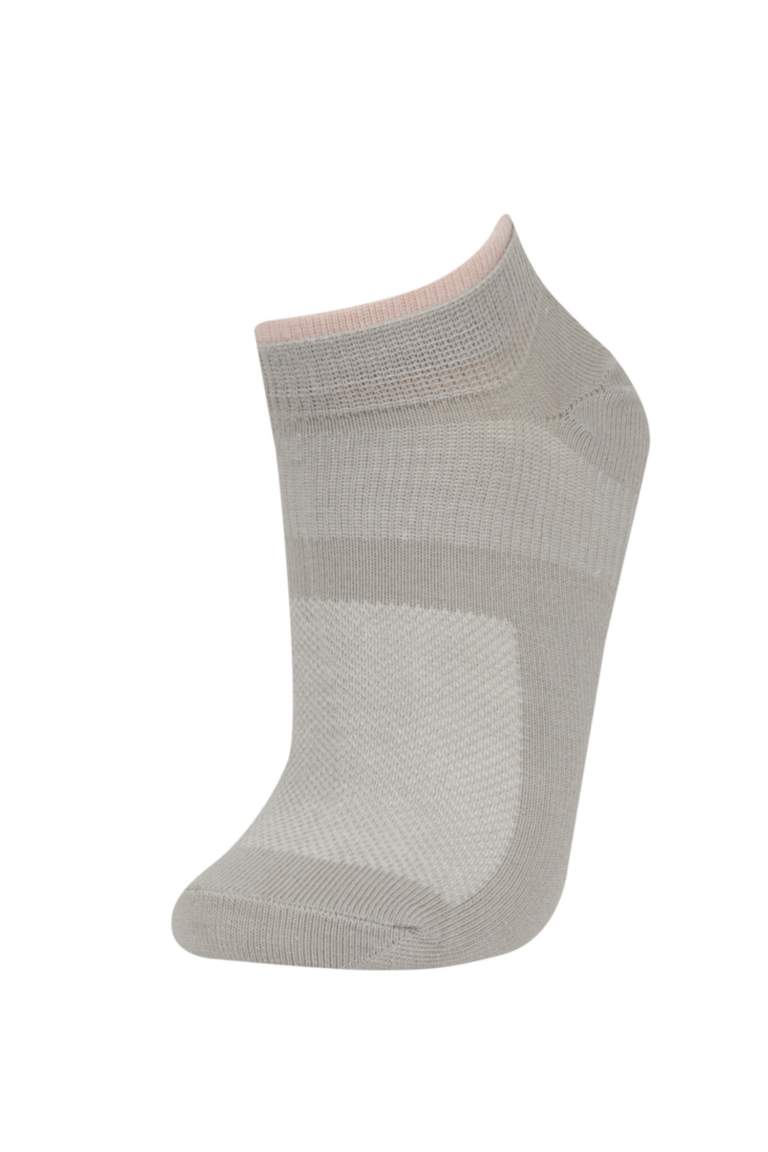 Kadın 3'lü Pamuklu Patik Çorap