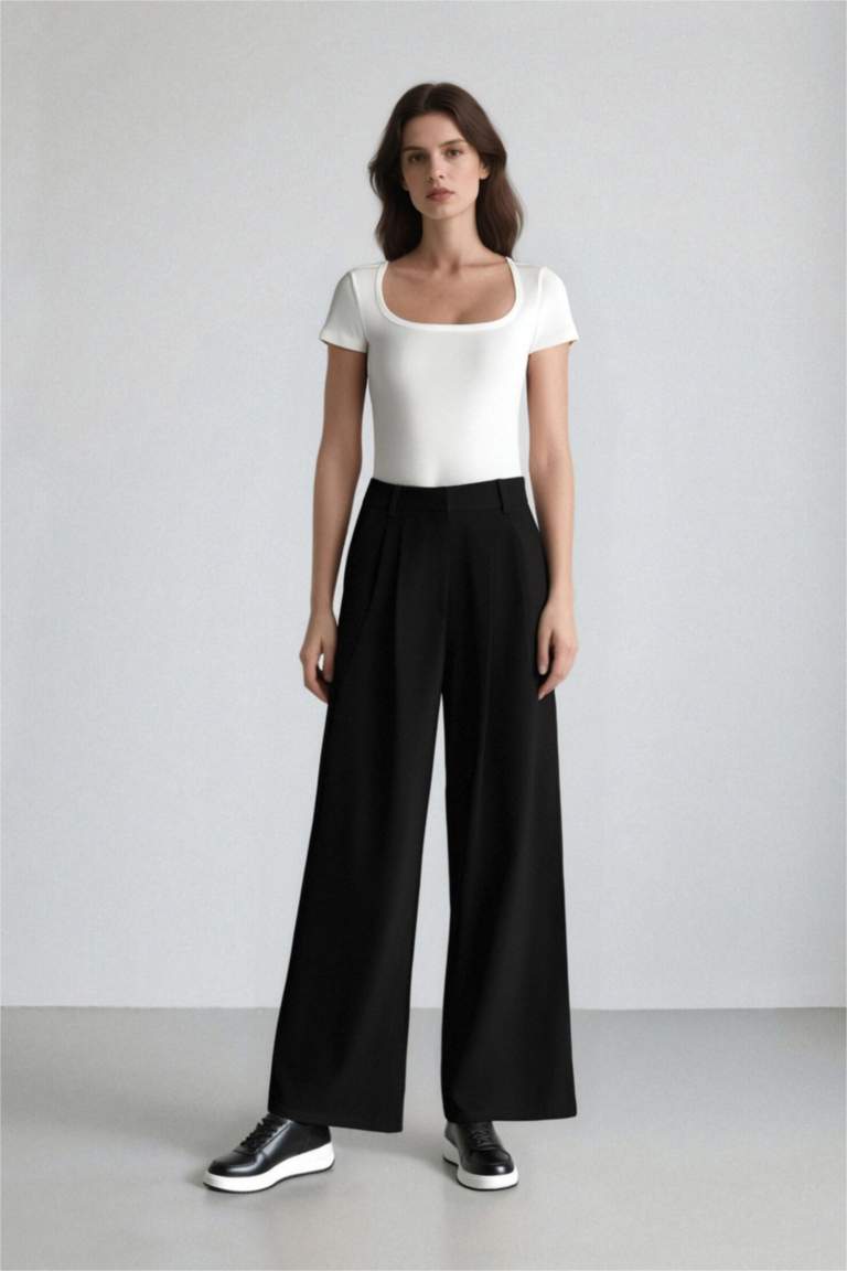 Wide Leg Trousers