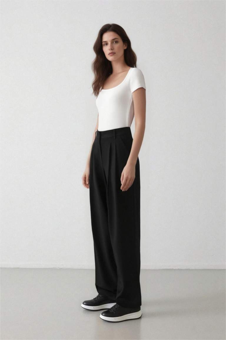 Wide Leg Trousers