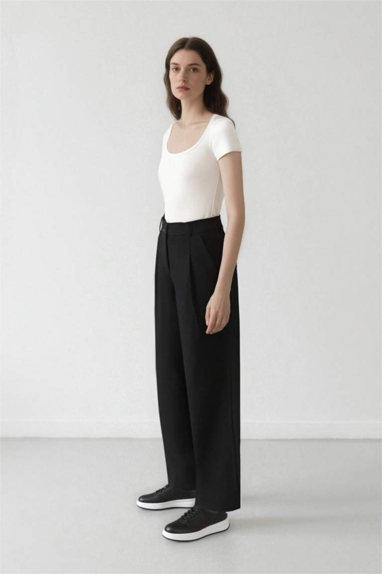 Wide Leg Trousers