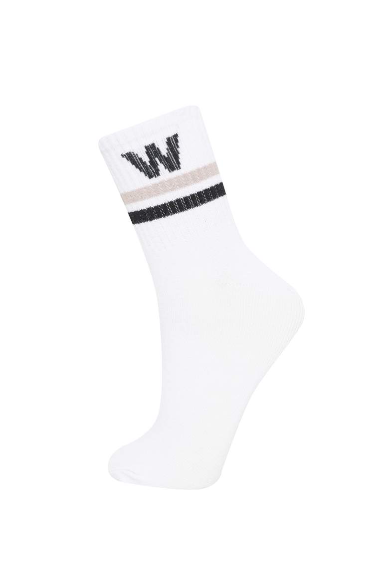 Lot de 3 paires Chaussettes Longues Coton pour Femme