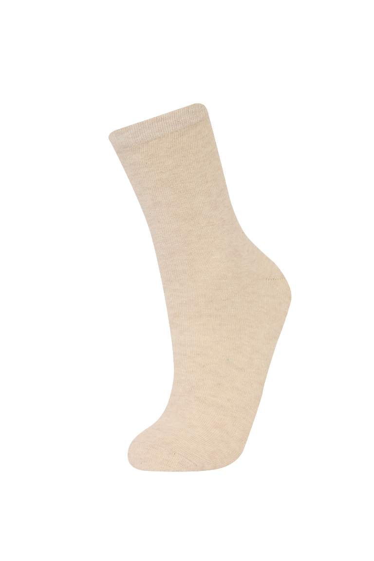 Lot de 3 paires de chaussettes longues en coton pour femme