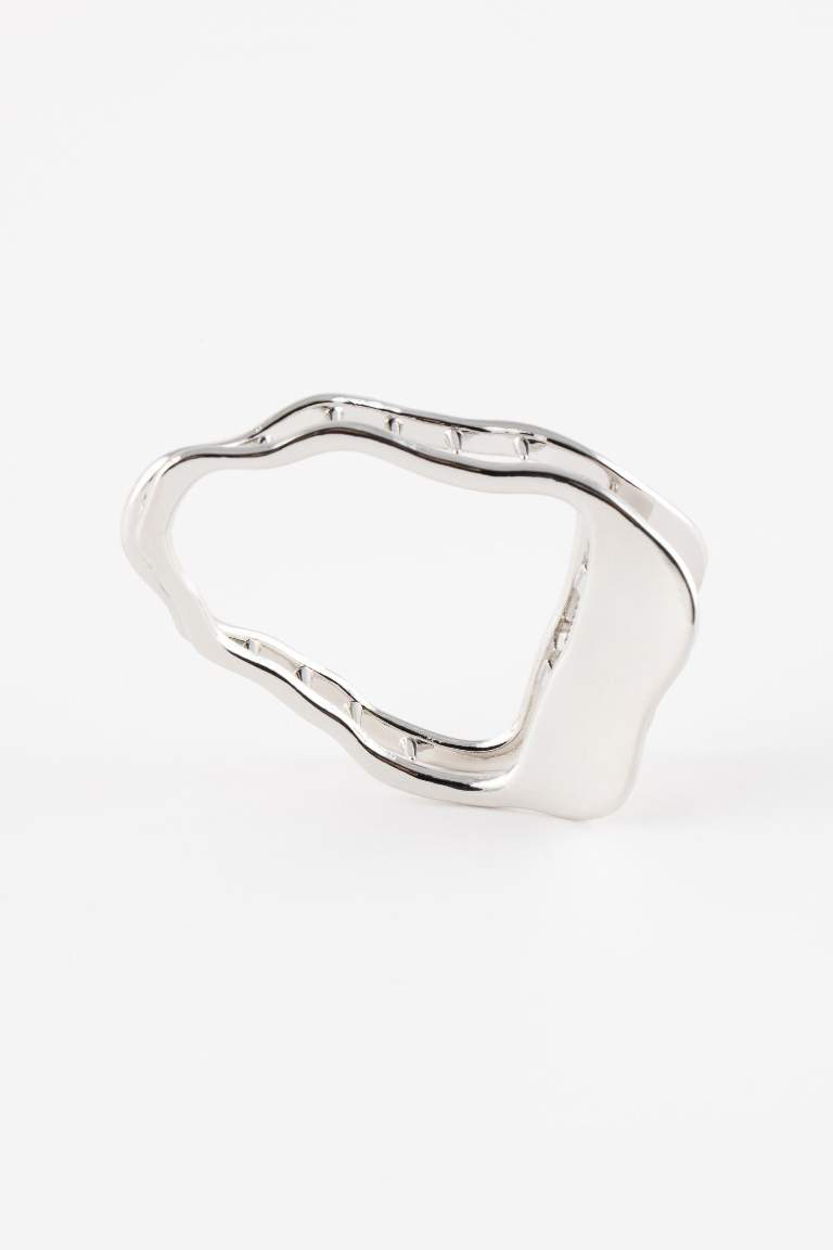 Woman Silver Buckle