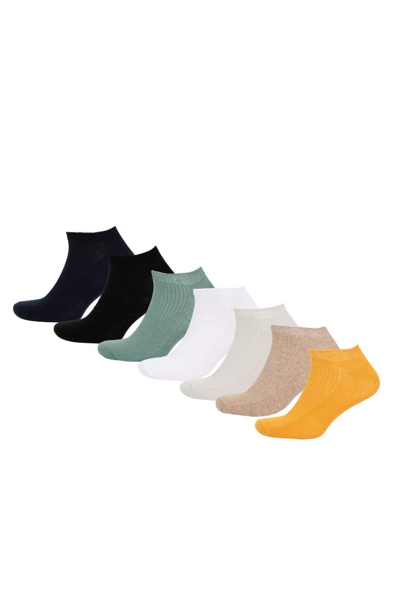 Boy Comfortable Elastic 7 Piece Cotton Bootie Socks