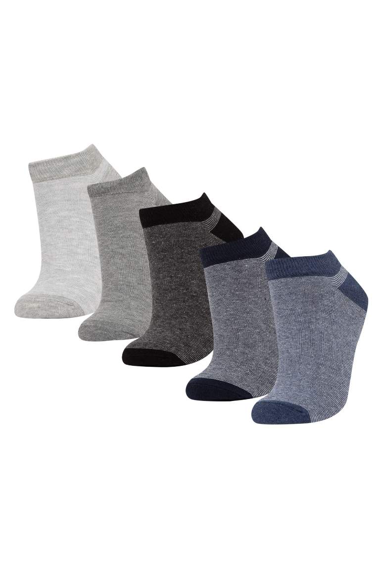 Boy 5 Piece Cotton Ankle Socks