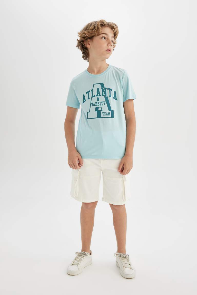 Boy Crew Neck Printed Short Sleeve T-Shirt