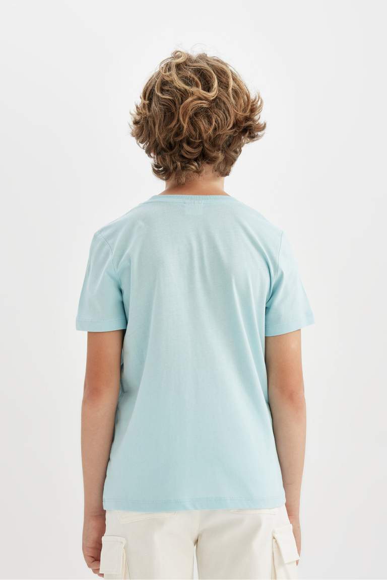 Boy Crew Neck Printed Short Sleeve T-Shirt