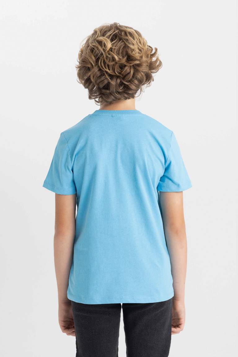 Boy Crew Neck Printed Short Sleeve T-Shirt