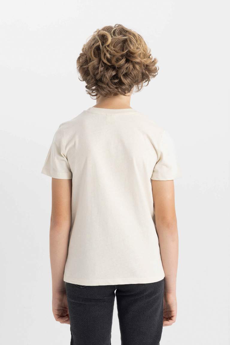 Boy Crew Neck Printed Short Sleeve T-Shirt