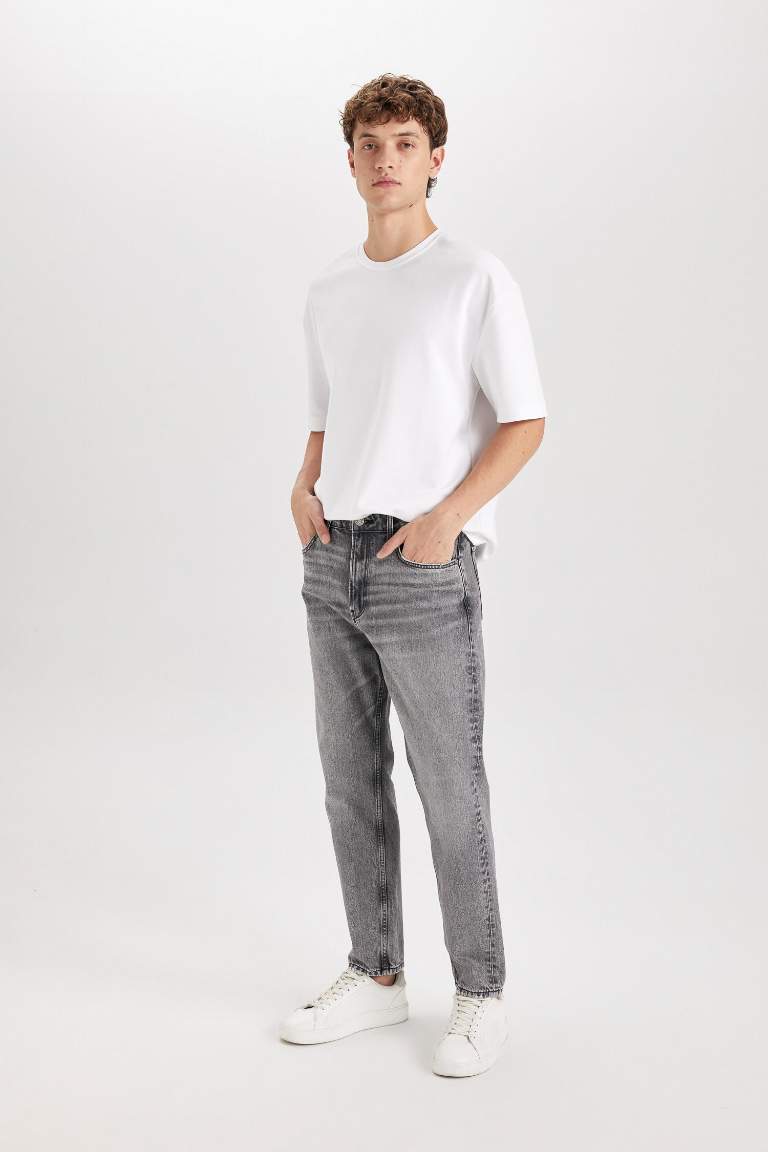 90’S Slim Fit Super Skinny Hem Denim Trousers