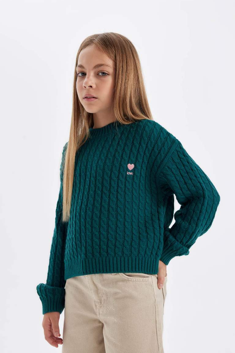 Girl Standard Fit Crew Neck Pullover