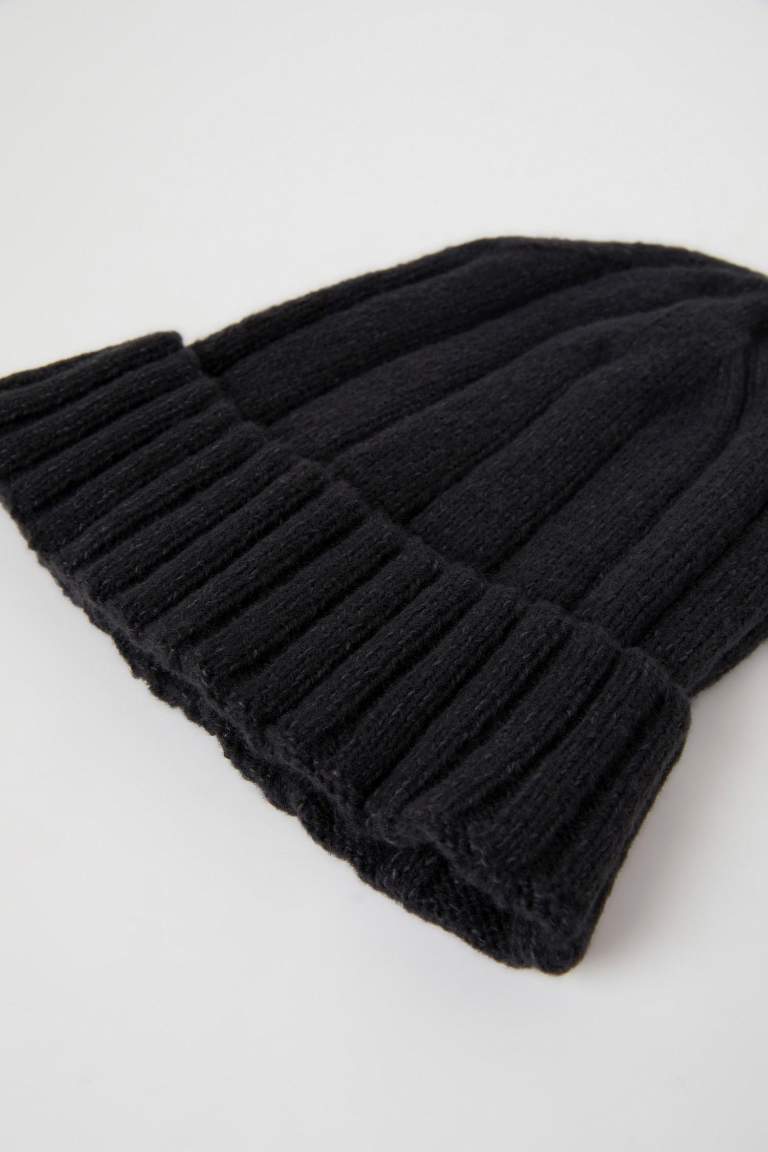 Baby Boy Ribbed Basic Knitted Beanie