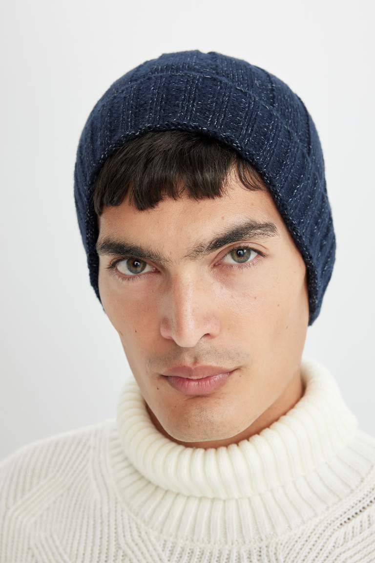 Baby Boy Ribbed Basic Knitted Beanie