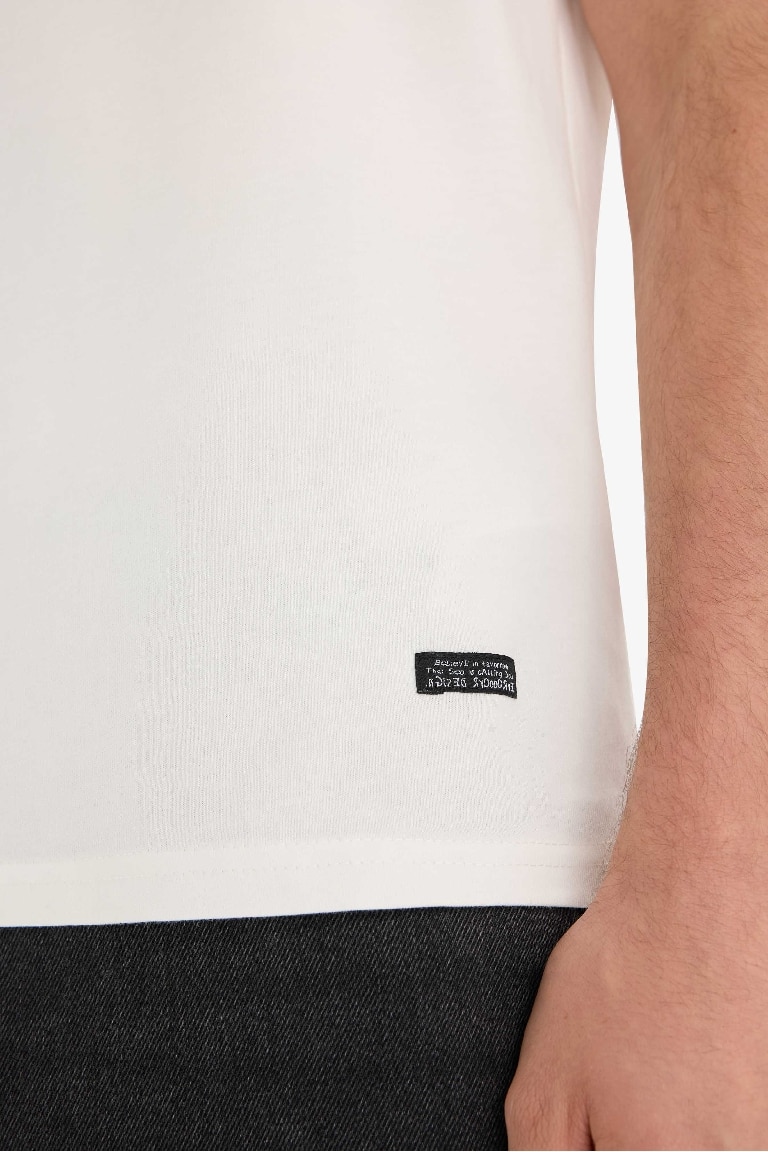 %100 Pamuk Boxy Fit Bisiklet Yaka Basic Düz Atlet