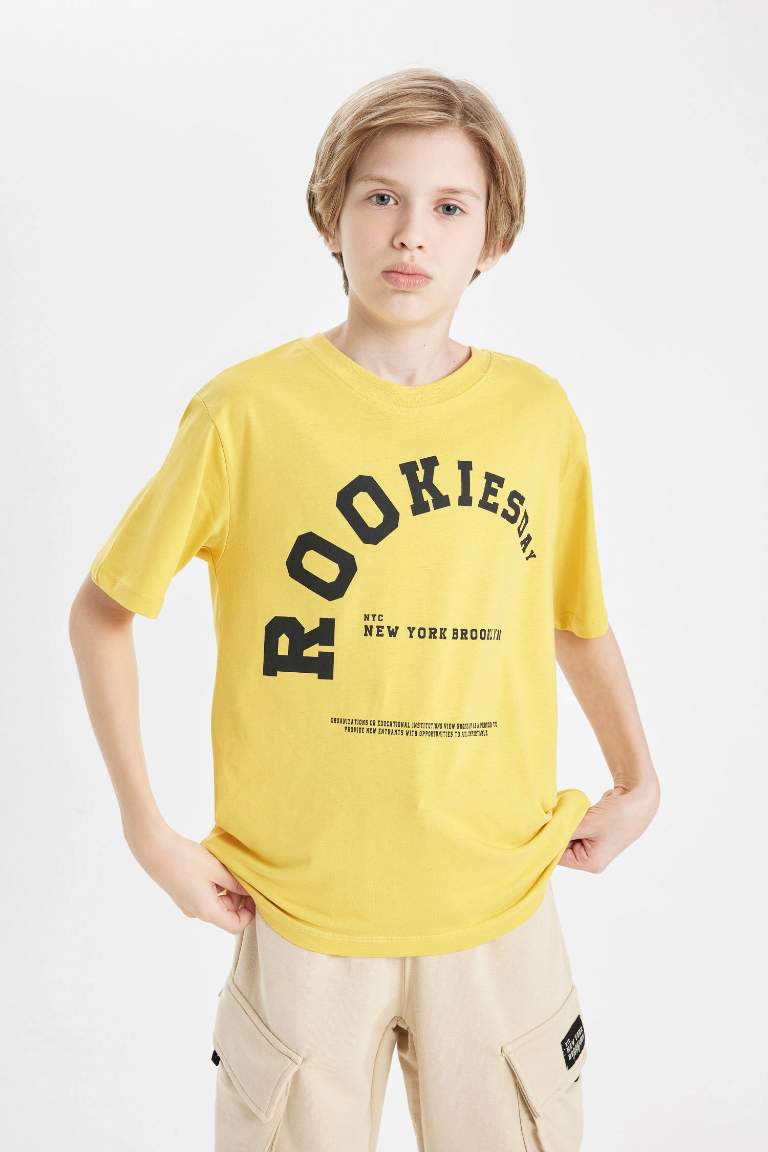 Boy Crew Neck Printed School T-Shirt