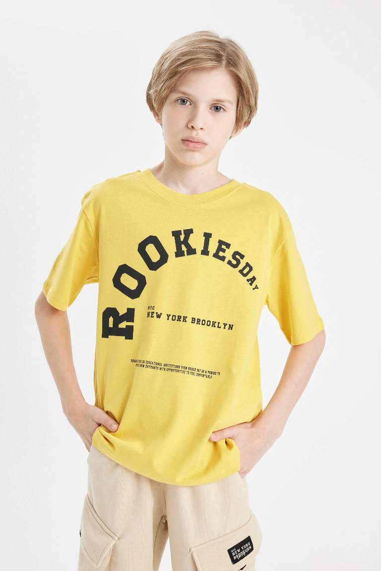 Boy Crew Neck Printed School T-Shirt