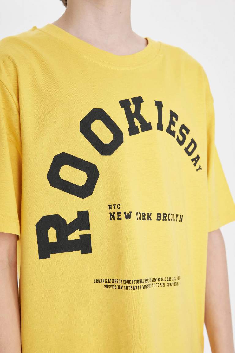 Boy Crew Neck Printed School T-Shirt