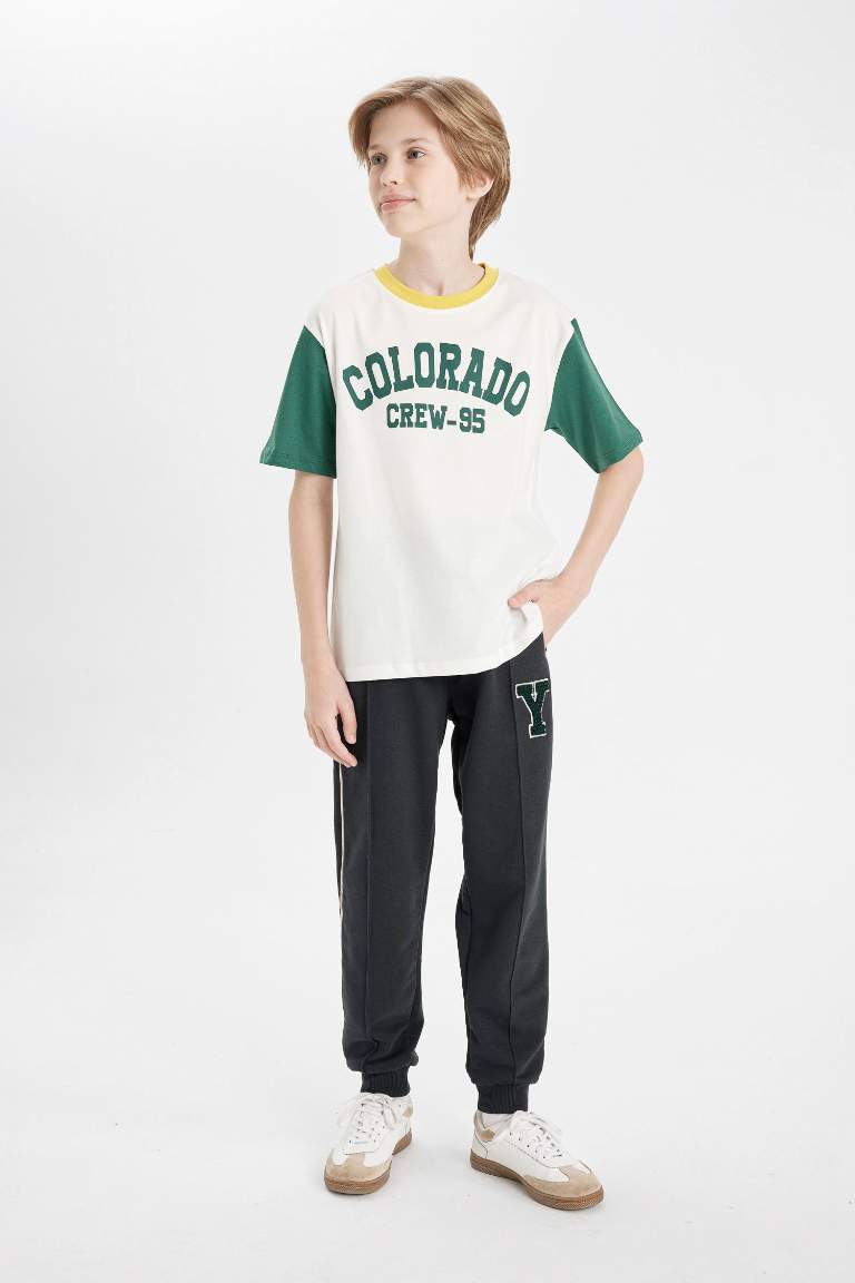 Boy Oversize Fit Color Block T-Shirt