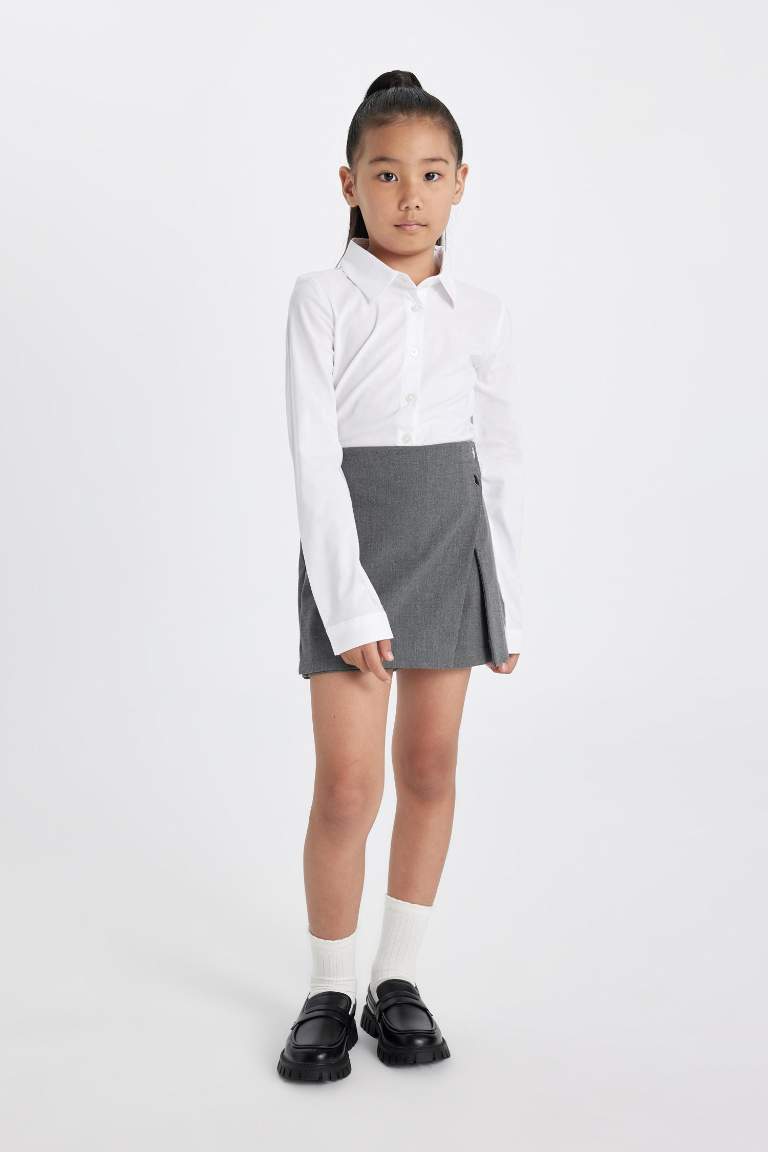 Girl Twill School Skirt