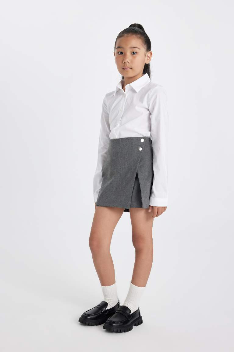 Girl Twill School Skirt