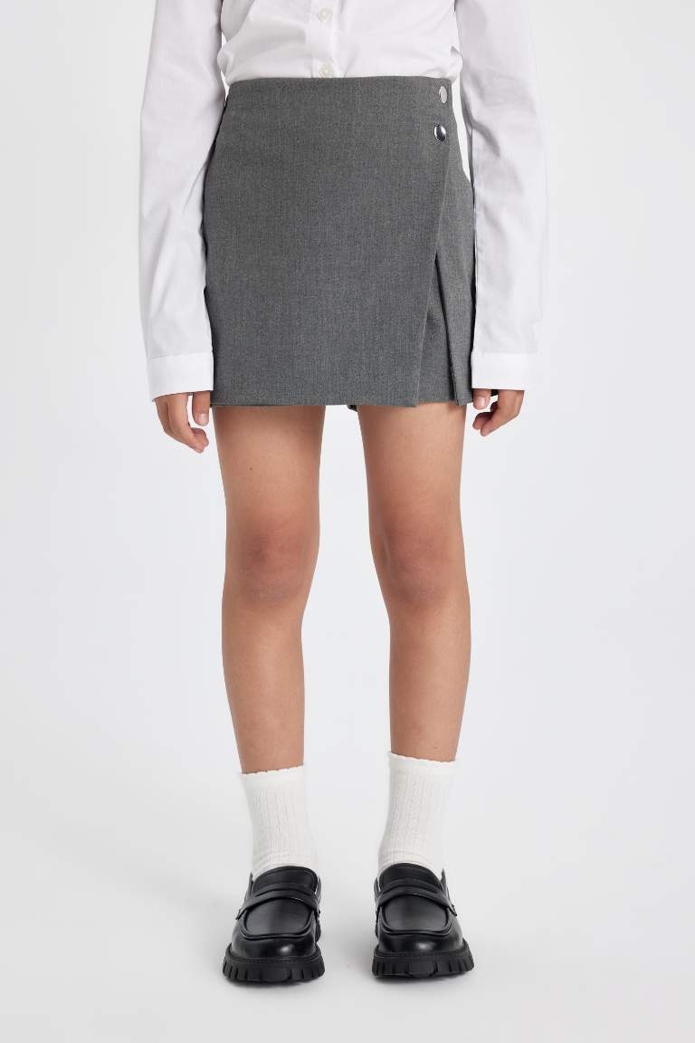 Girl Twill School Skirt