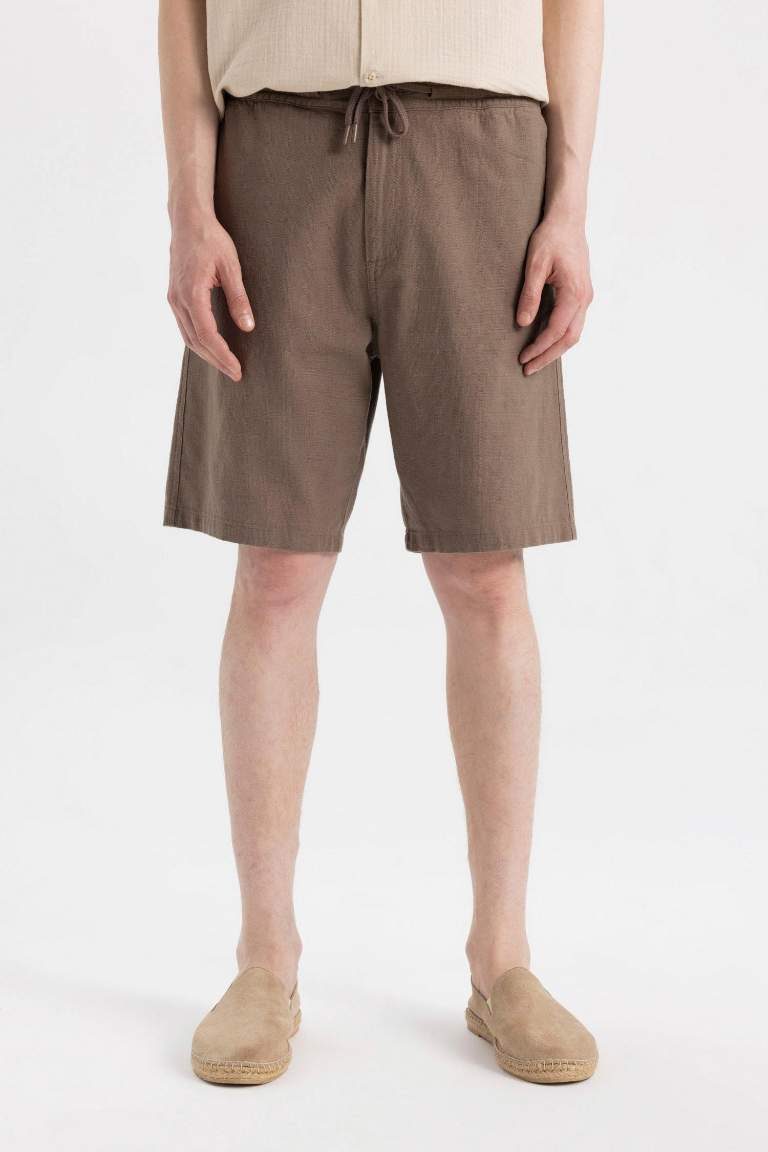 Relax Fit Linen Look Shorts