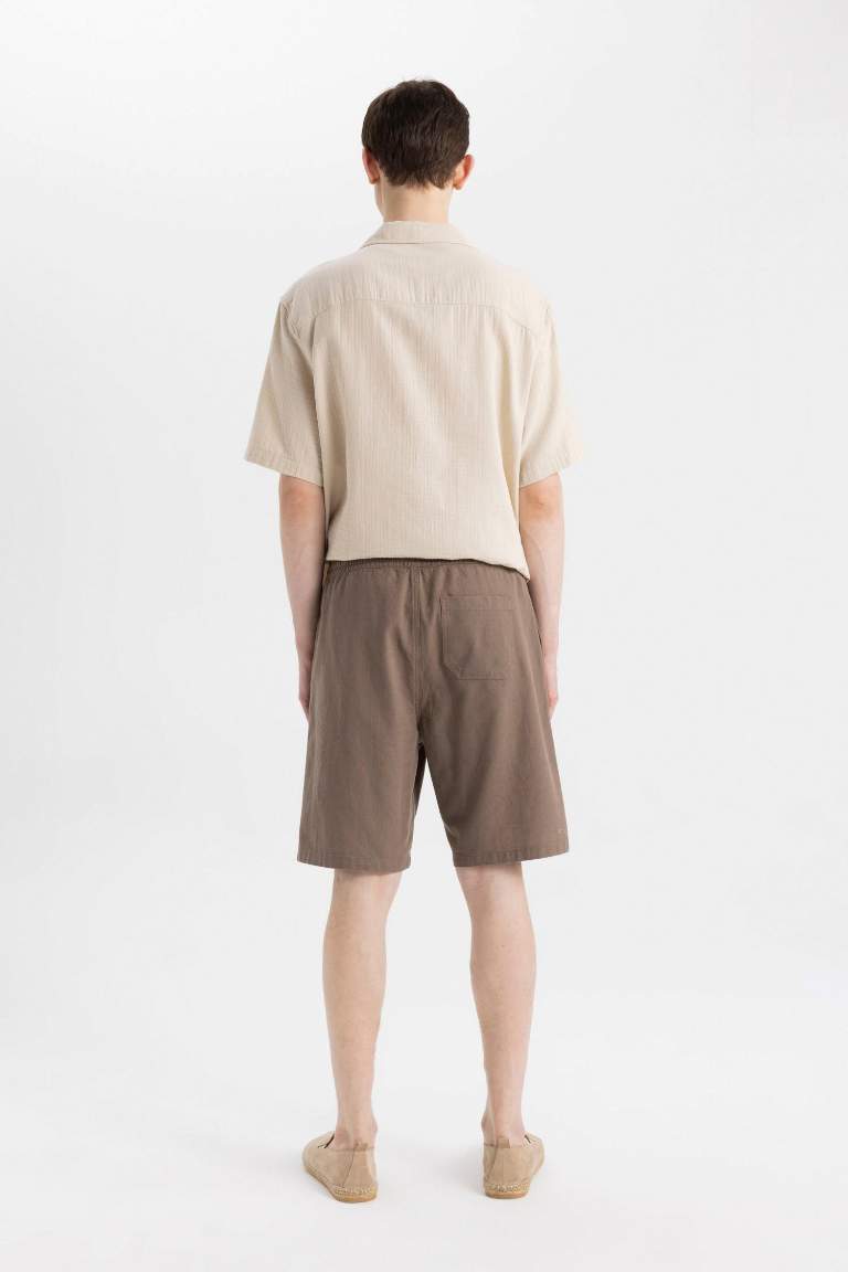 Relax Fit Linen Look Shorts