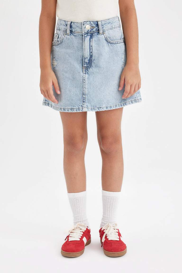 Girl Jean Skirt