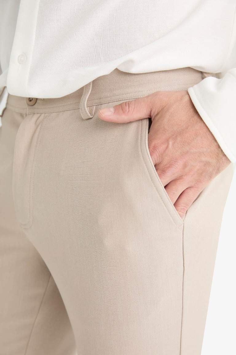 Tailored Fit Düz Paça Her Yöne Esneyen Pantolon