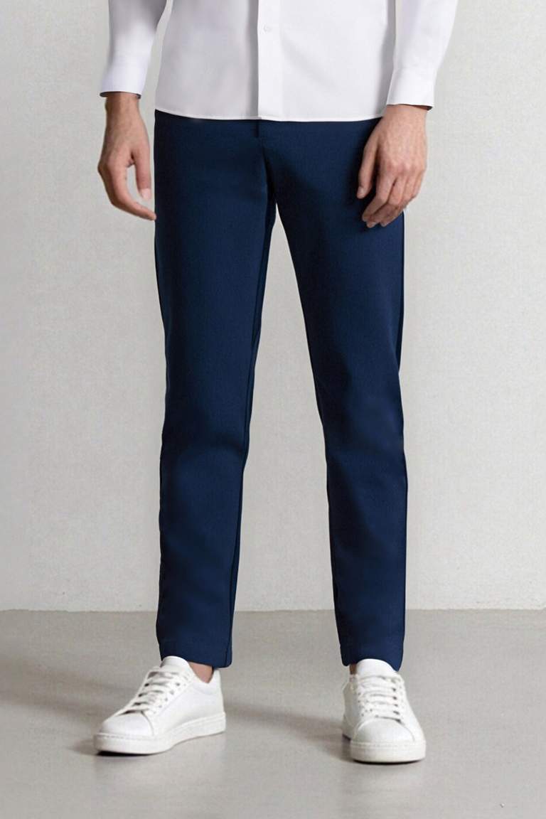 Tailored Fit Normal Kesim Düz Paça Her Yöne Esneyen Yazlık Kumaş Pantolon