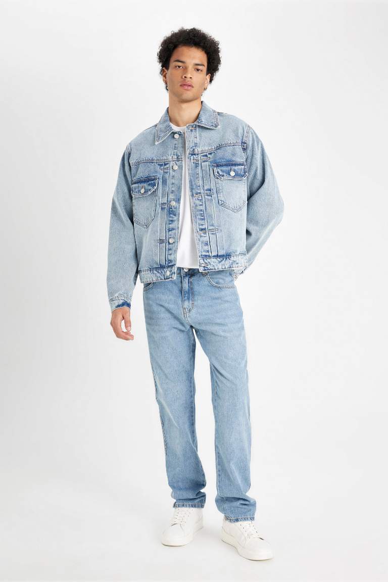 Jacket en jean à coupe régulière