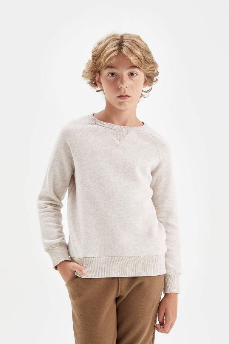 Boy Crew Neck School Sweatshirt