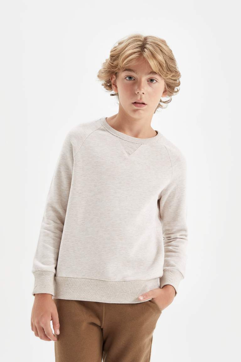 Boy Crew Neck School Sweatshirt