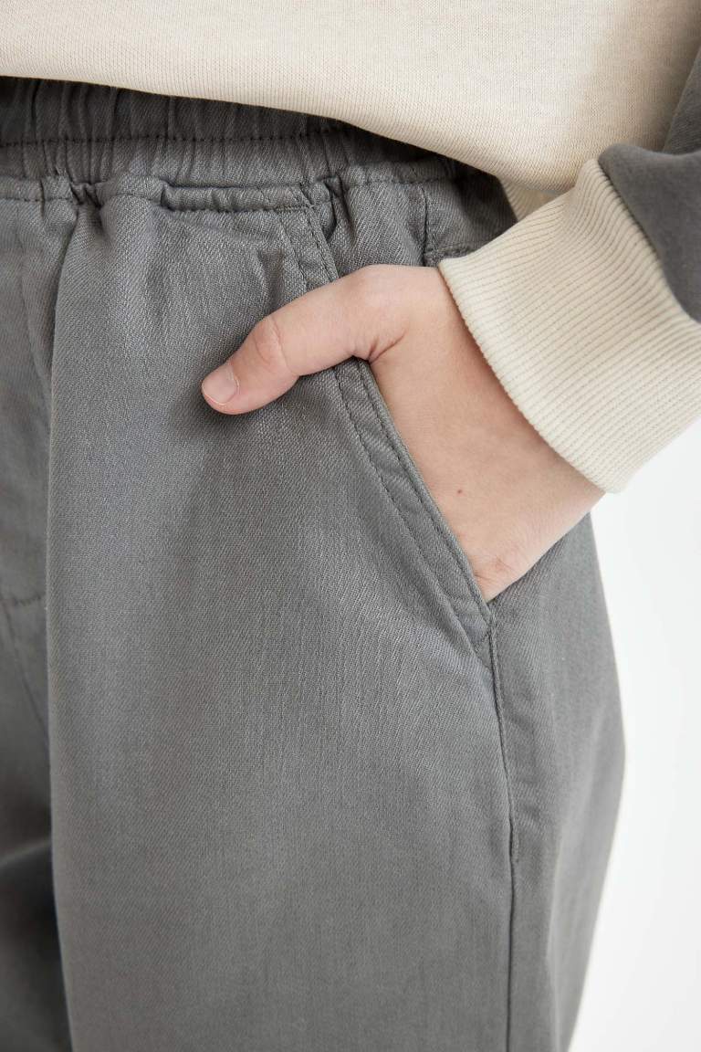 Pantalon Jogging Cargo à taille élastique et poches pour Garçon