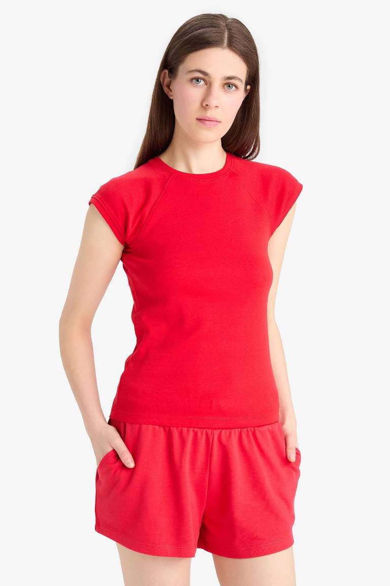 Regular Fit Beli Bağcıklı Normal Bel Düz Paça Şort