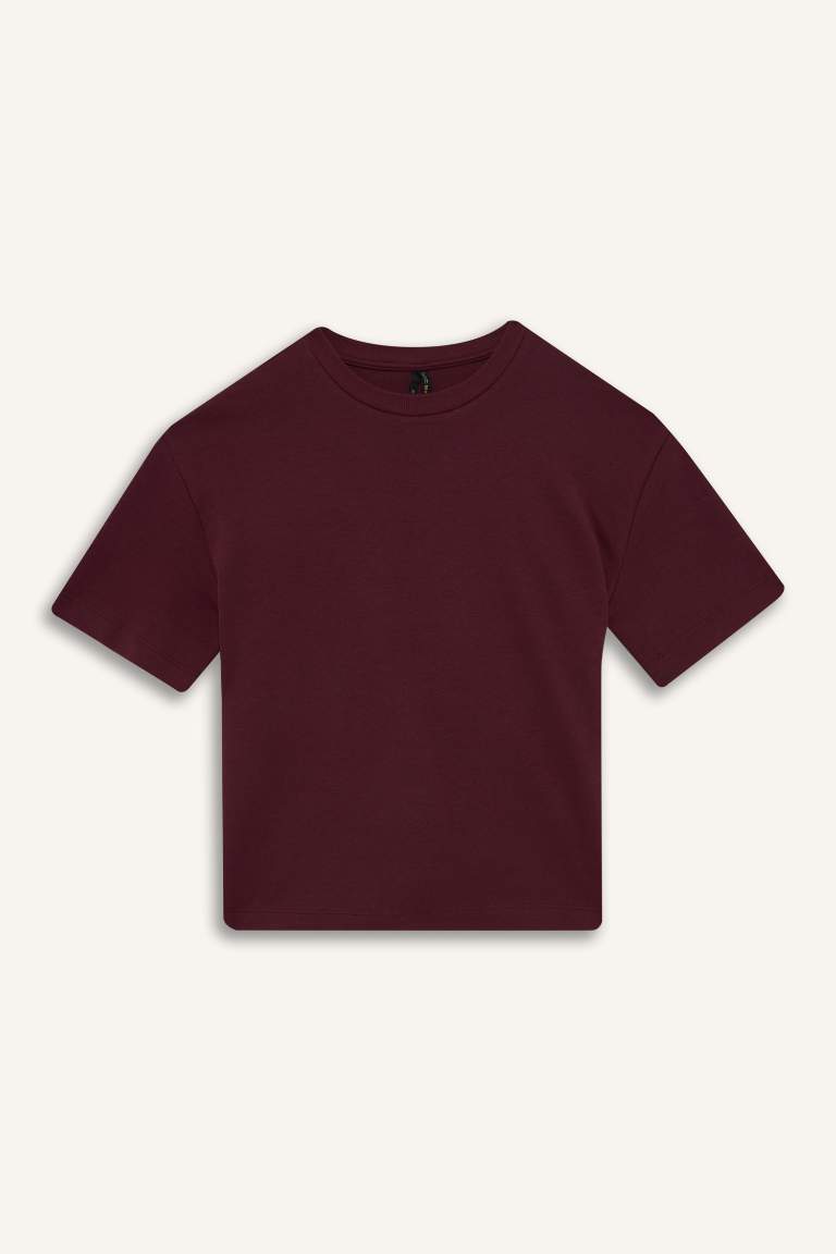 Oversize Fit Crew Neck Basic T-Shirt
