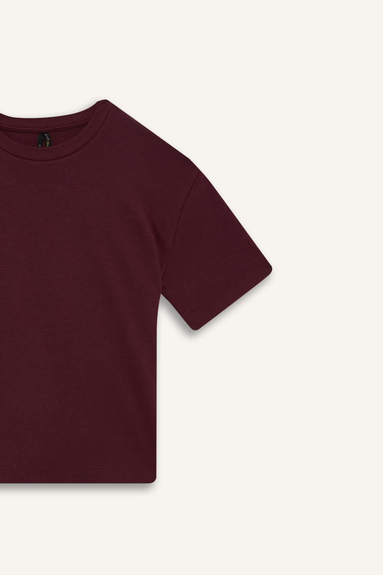 Oversize Fit Crew Neck Basic T-Shirt