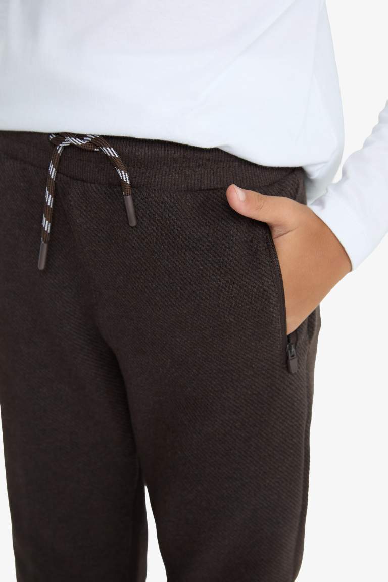 Erkek Çocuk Beli Paçası Lastikli Cepli Jogger Eşofman Altı