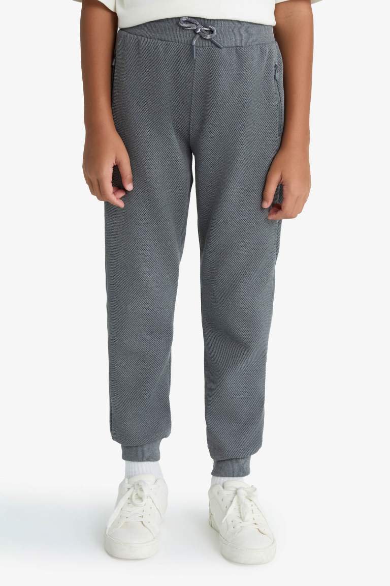 Erkek Çocuk Beli Paçası Lastikli Cepli Jogger Eşofman Altı