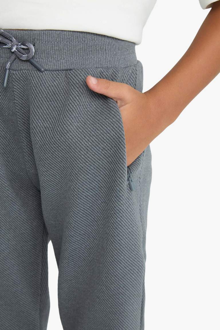 Erkek Çocuk Beli Paçası Lastikli Cepli Jogger Eşofman Altı