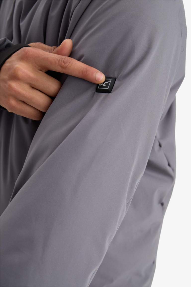 Зимняя лыжная куртка с капюшоном, водоотталкивающая, ветрозащитная, с подогревом USB, DeFactofit